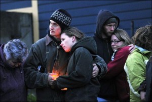 A candlelight vigil for missing St. Johnsbury teacher Melissa Jenkins.